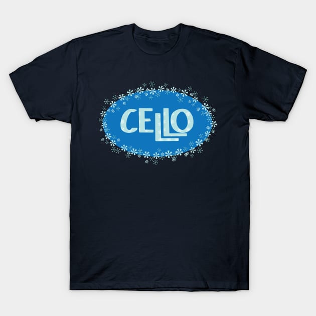 Winter Cello T-Shirt by Barthol Graphics